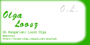 olga loosz business card